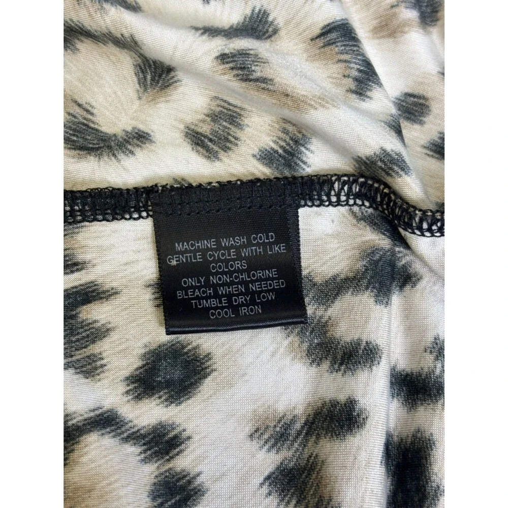 INC Leopard Brown Print Maxi Dress Women’s 2X Very Soft Excellent Condition - Picture 5 of 6